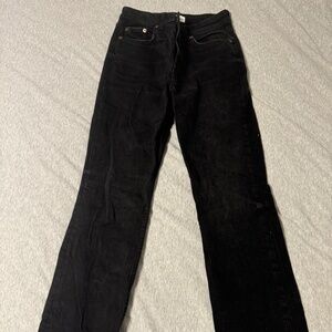 Zara Women's Jeans - USA Size 4 - Black - Straight Fit
